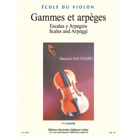 Maurice Hauchard - Gammes Et Arpeges, Vol.1 Violin - Recueil