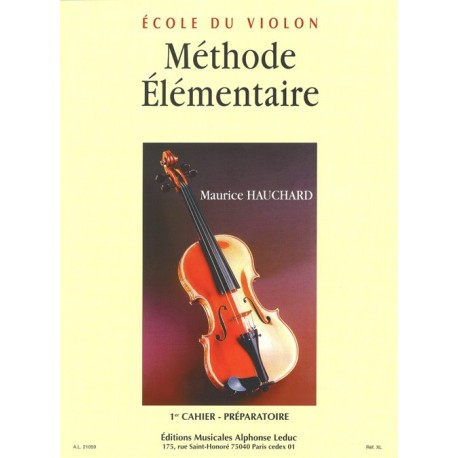 Maurice Hauchard - Méthode Élémentaire Vol.1 - Préparatoire Violin - Recueil