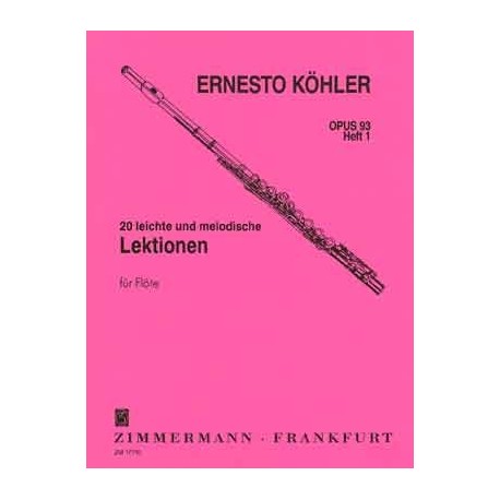 E. Kohler - 20 Lektionen 1 Opus 93 Flute - Recueil