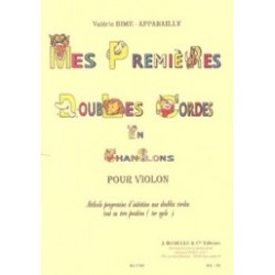 Valerie Bime-Apparailly - Mes premières Doubles Cordes en Chansons - Violon - Recueil