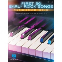 First 50 Early Rock Songs Piano - Recueil