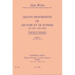 Alain Weber - Leçons Progressives de Lecture et de Rythme Vol 1 Solfege - Conducteur de poche
