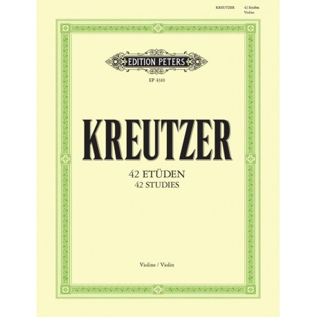 Rodolphe Kreutzer - 42 Etudes (Caprices) Violin - Recueil