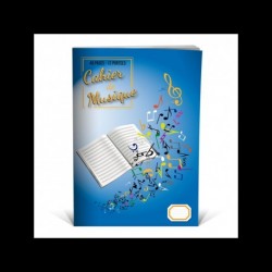 CAHIER DE MUSIQUE 12 PORTEES - PETIT FORMAT