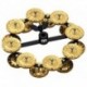 Meinl HTHH2B-BK - Tambourin charleston 5" cuivre 2 rangées