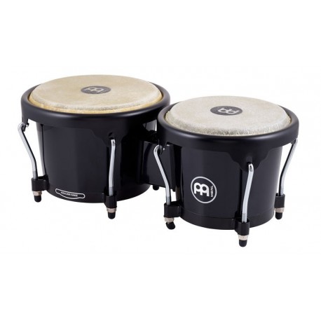 Meinl HB50BK - Paire bongos Journey 6" 1/2 & 7" 1/2 avec fûts ABS et peaux animales