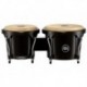 Meinl HB50BK - Paire bongos Journey 6" 1/2 & 7" 1/2 avec fûts ABS et peaux animales