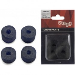 Stagg SPRF2-4 - 4 x rondelles en feutre pour tilteur de charleston (en emballage blister)