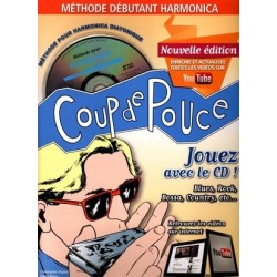 Denis Roux - Coup De Pouce Debutant Harmonica (ancienne édition) - Harmonica - Recueil + CD + Liens Youtube