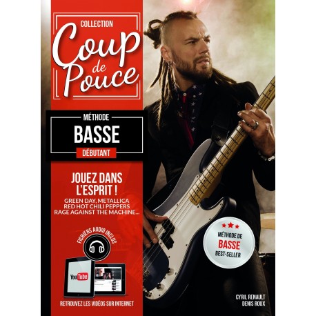Denis Roux - Coup De Pouce Debutant Basse Vol. 1 - Recueil + Enregistrement(s) en ligne