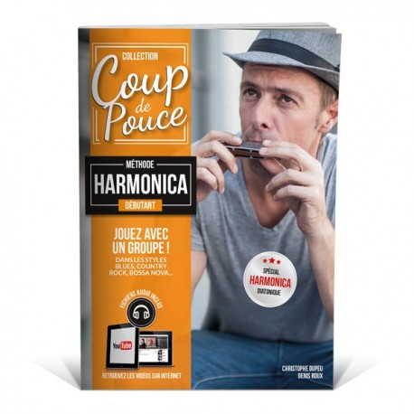 Denis Roux - Coup De Pouce Debutant Harmonica - Recueil + Enregistrement(s) en ligne
