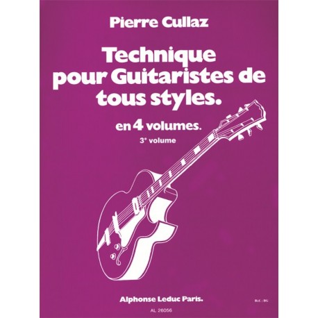 Cullaz - Technique pour guitaristes de tous styles - Vol. 3 - Recueil