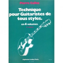 Cullaz - Technique pour guitaristes tous styles vol 4/4 - Recueil