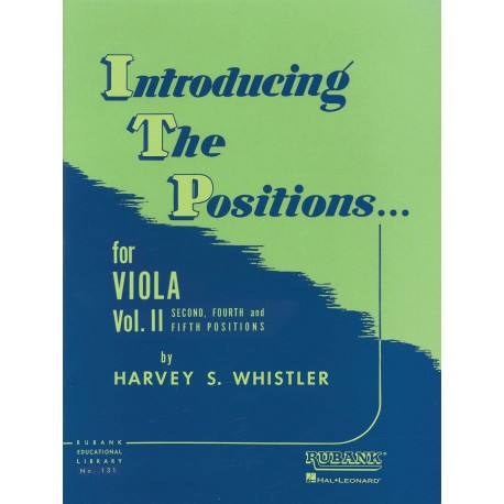 Harvey S. Whistler - Introducing the Positions for Viola Vol. 2 - Recueil