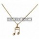 Pick Boy MP-180-16N - Pendentif doré double croche