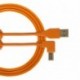 Udg U 95006 OR - Câble UDG USB 2.0 a-b Orange Coudé 3m