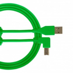 Udg U 95006 GR - Câble UDG USB 2.0 a-b Vert Coudé 3m
