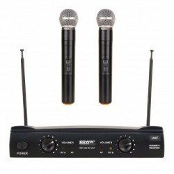 Power Acoustics WM 4400 MH UHF GR8 - Double micros main UHF - Freq 640-647.30 MHZ