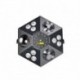 Power Lighting METEOR IX - Jeux de lumiere 4-en-1 : Wash, Flower, Strobe, Laser 2-en-1