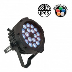 Power Lighting PAR SLIM 18x10W IP65 PENTA40 - Par Slim 18 Leds de 10W 5-en-1 (angle 40°)