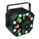Power Lighting METEOR VIII - Jeux de lumière 4-en-1 : Multi-faisceaux,Wash, Strobe, Laser multipoints Rouge et Vert