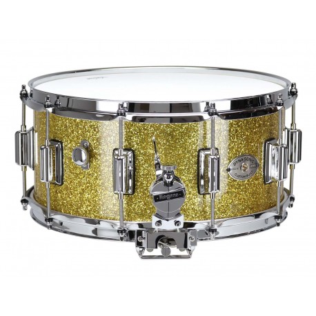 Rogers 37-GSL - Caisse Claire Dyna-Sonic 14" x 6.5" 37-GSL Gold Sparkle - Beavertail