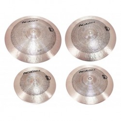 Agean Cymbals SE-P4 - Set 4 Cymbales Samet 14-16-18-20 - Bronze B20