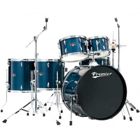 Premier XPK Bleue - Batterie acoustique 20" (GC,CCL,TA,TM,TB,TB) + hardware + siège + clé de serrage