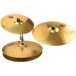 Set de cymbales Basix (Hit-Hat 14",Crash 16",Ride 20") + housse