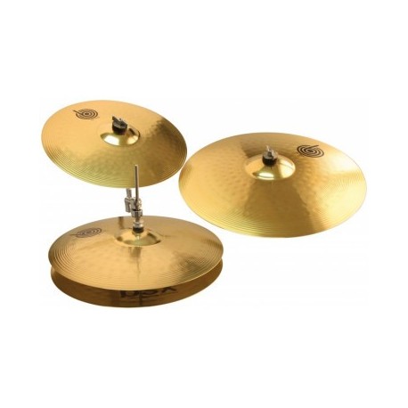 Set de cymbales Basix (Hit-Hat 14",Crash 16",Ride 20") + housse