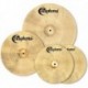 Set de cymbales Bosphorus Traditionnal (Hit-Hat 14",Crash/Ride 18",Ride 22") + housse