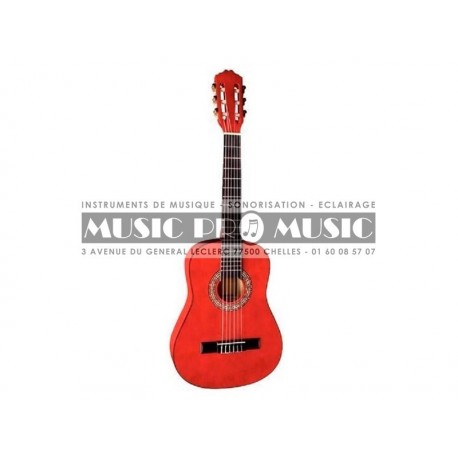 Miguel Almeria PS500043 - Guitare classique 3/4 rouge