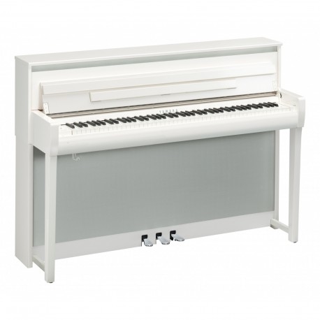 Yamaha CLP685PWH - Piano numérique blanc laqué touches bois