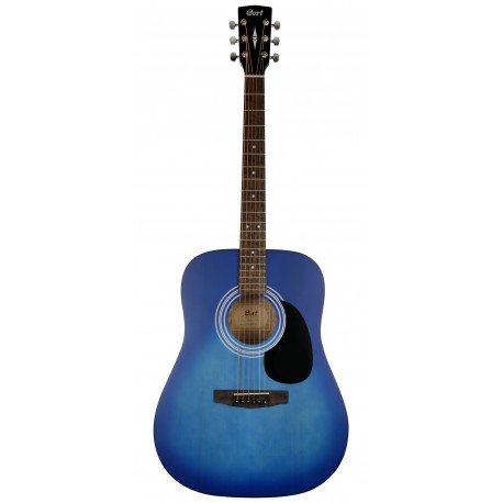 Cort AD810 - Guitare acoustique bleu dégradé pores ouverts
