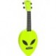 Mahalo MC1ALNGN - Ukulele soprano Alien Neon Green + housse