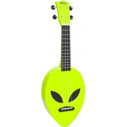 Mahalo MC1ALNGN - Ukulele soprano Alien Neon Green + housse