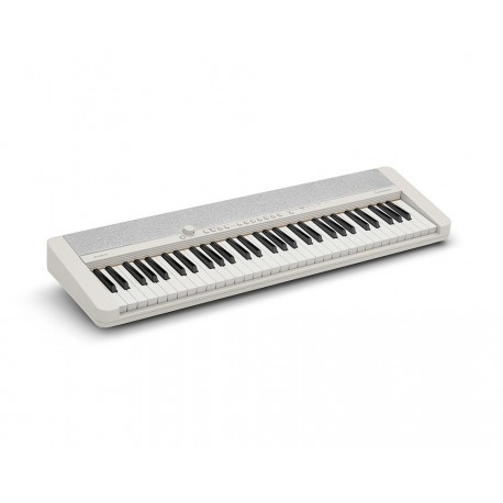 Casio CT-S1WE - Clavier 61 touches dynamiques blanc avec sonorités de claviers vintages