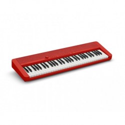 Casio CT-S1RD - Clavier 61 touches dynamiques rouge avec sonorités de claviers vintages