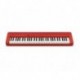 Casio CT-S1RD - Clavier 61 touches dynamiques rouge avec sonorités de claviers vintages