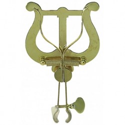 Gewa 730575 - Pupitre lyre de marche Trompette Nickelé