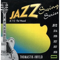 Thomastik JS112 - Corde guitare électrique Jazz Swing Series Flat Wound Jeu