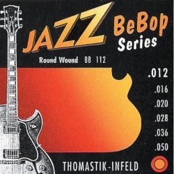 Thomastik BB112 - Corde guitare électrique Jazz BeBop Series Nickel Round Wound Jeu