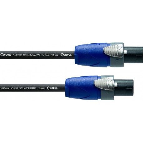 Cordial CPL3LL2 - Câble haut-parleur Speakon 2 points 2x2.5mm2 3m