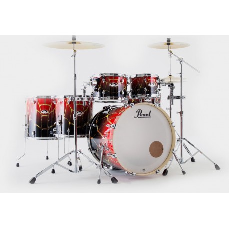 Pearl EXA726XS/C784 - Batterie acoustique fusion 22" 6 fûts Limited Edition Spider Web (sans siège, ni cymbales)