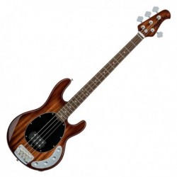 Sterling by Music Man RAY34-KOA - Basse electrique active StingRay34 Koa touche palissandre avec housse