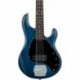 Sterling by Music Man RAY5-TBLS-R1 - Basse electrique active SUB StingRay5 Transparent Blue Satin