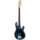 Sterling by Music Man RAY5-TBLS-R1 - Basse electrique active SUB StingRay5 Transparent Blue Satin