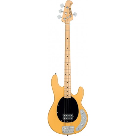 Sterling by Music Man RAY24CA-BSC-M1 - Basse electrique active Stingray Classic Butterscotch manche érable corps acajou