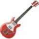 Lâg RR2000-RRD - Guitare electrique Made In France Roxane Racing 2000 Red double cut HH Bigsby touche ébène avec housse