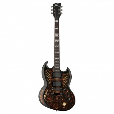 LTD by ESP VIPER-CZ - Guitare électrique double cut Clockwork Zombie